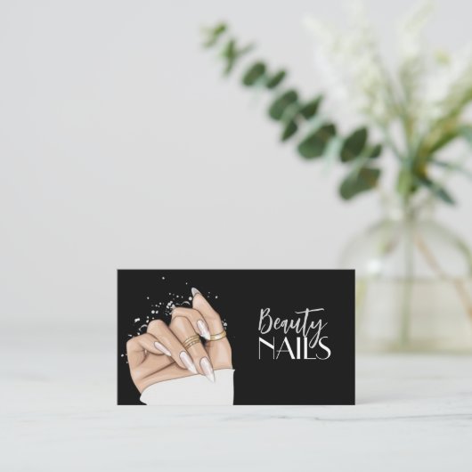 Nails Salon Business Card 名刺 (スタンド正面)