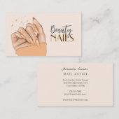 Nails Salon Business Card 名刺 (正面/裏面)