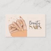 Nails Salon Business Card 名刺 (正面)