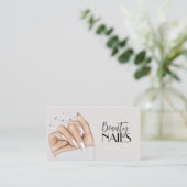Nails Salon Business Card 名刺 (スタンド正面)