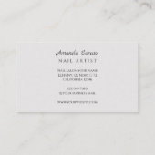 Nails Salon Business Card 名刺 (裏面)