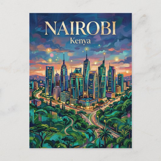 Nairobi Upper Hill Kenya ポストカード (正面)