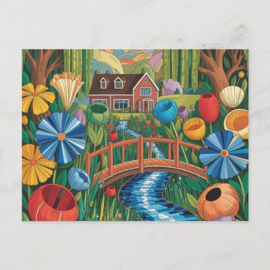 NAIVE ILLUSTRATION postcard ポストカード (正面)