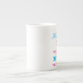 Najlepszaのママna Swiecie [カスタマイズ] ボーンチャイナマグカップ (正面)