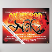 NAKA OH MY GOD POSTER ポスター (正面)