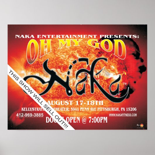 NAKA OH MY GOD POSTER ポスター (正面)