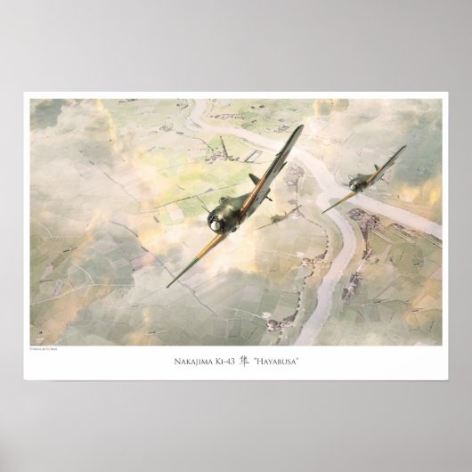 Nakajima Ki-43 Hayabusa ポスター (正面)