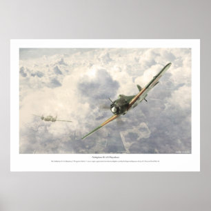 Nakajima Ki-43 Hayabusa ポスター