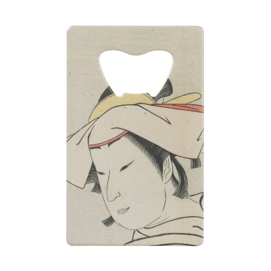 Nakamura Noshio TonaseとしてII、1795年 クレジットカード栓抜き (正面)