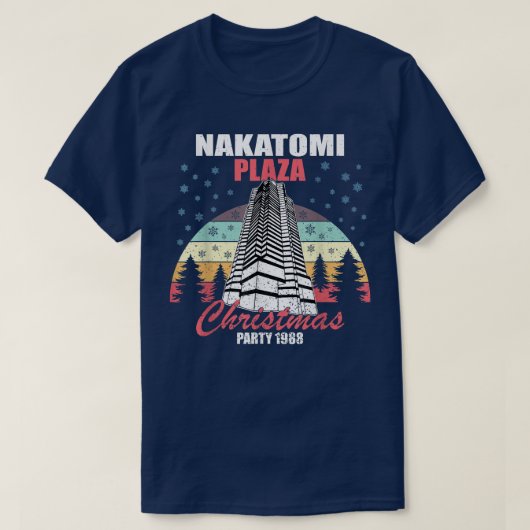 Nakatomi Plaza Christmas Party 1988 Funny Xmas Vin Tシャツ (デザイン正面)