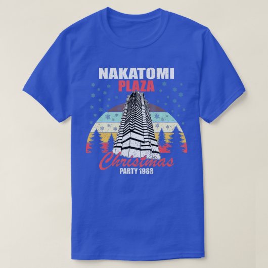 Nakatomi Plaza Christmas Party 1988 Funny Xmas Vin Tシャツ (デザイン正面)