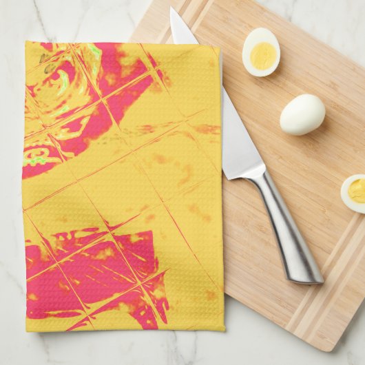 Nakupenda - I Love U Swahili Word文字意味アート キッチンタオル (四つ折り)