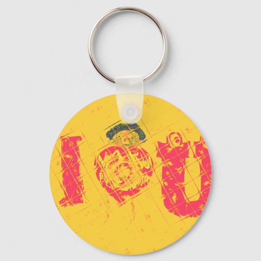 Nakupenda - I Love U Swahili Word文字意味アート キーホルダー (正面)