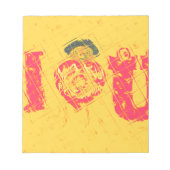 Nakupenda - I Love U Swahili Word文字意味アート ノートパッド (正面)