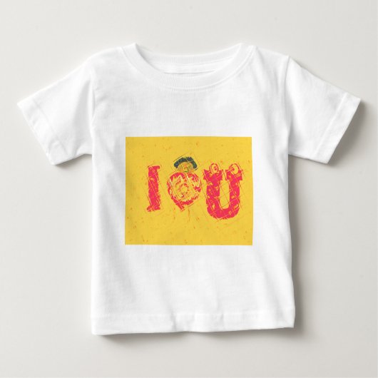 Nakupenda - I Love U Swahili Word文字意味アート ベビーTシャツ (正面)