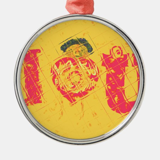 Nakupenda - I Love U Swahili Word文字意味アート メタルオーナメント (正面)