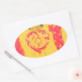 Nakupenda - I Love U Swahili Word文字意味アート 楕円形シール (封筒)