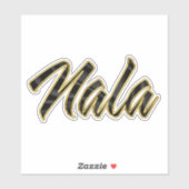 Nala black gold Lettering Aufkleber Sticker シール (シート)