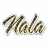Nala black gold Lettering Aufkleber Sticker シール (正面)