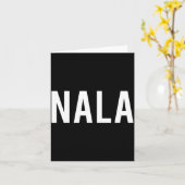 Nala - Cool New Funny Name Fan Gift Tee  カード (黄色い花)