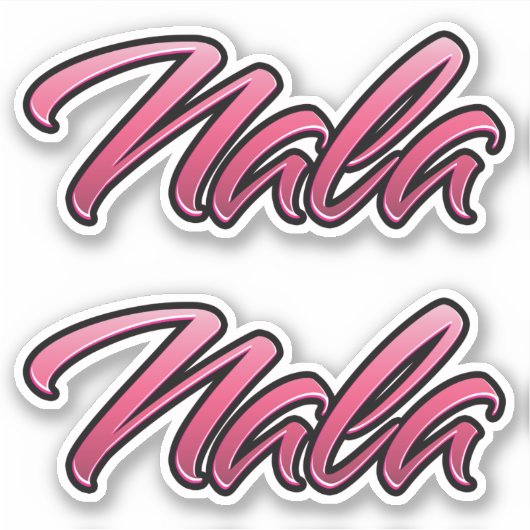 Nala faded pink Aufkleber Sticker Stickerset シール (正面)