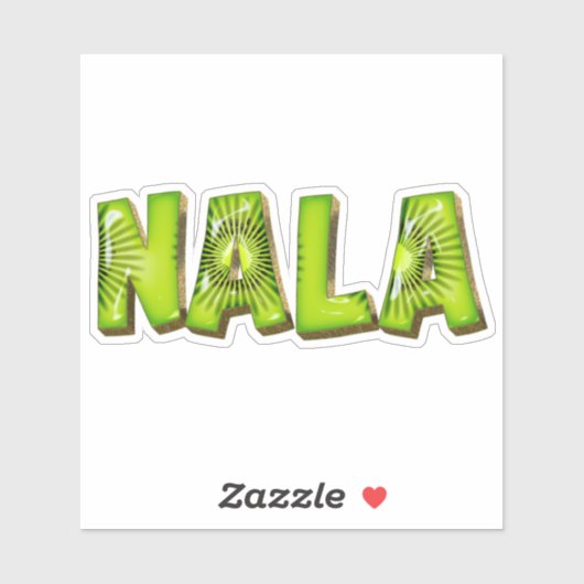 Nala Name Kiwi Design Aufkleber Sticker シール (シート)