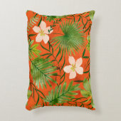 Nalaniのハワイの熱帯庭の珊瑚 アクセントクッション (正面(垂直))