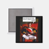 Naleon Bonaparte Gamer Quote - Funny History  マグネット (正面/裏面)
