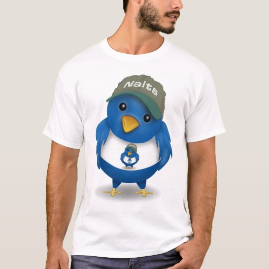NaltsのTwitterの鳥のフラクタル Tシャツ (正面)