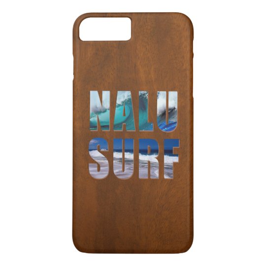 Nalu波のハワイの波のフェイクなkoa木サーフボード Case Mate Iphoneケース Zazzle Co Jp