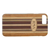 Nalu LuaフェイクなKoaの木製のモノグラムのサーフボード Case-Mate iPhoneケース (裏面(横))