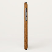 Nalu LuaフェイクなKoa木サーフボード Case-Mate iPhoneケース (裏面/左)