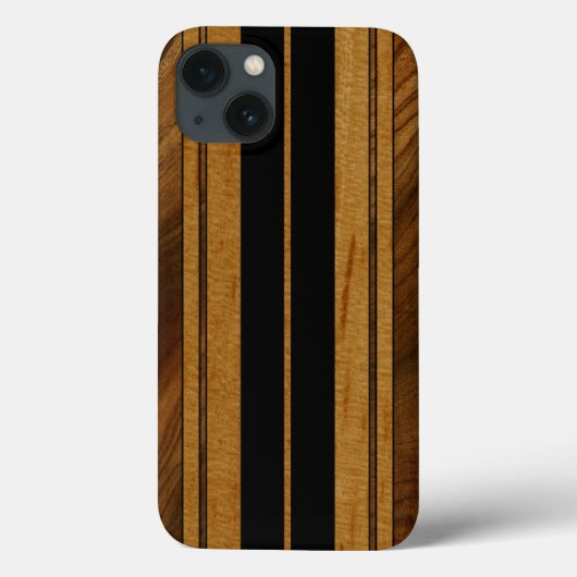 Nalu MuaフェイクなKoaの木製のサーフボードのiPadの空気箱 Case-Mate iPhoneケース (裏面)