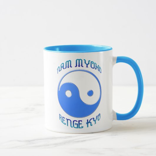 「Nam Myoho RengeのKyo」イン及びヤンの仏教 マグカップ (右)