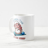 Namaastee, oveja yogui コーヒーマグカップ (正面左)