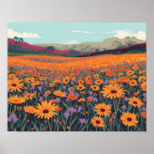 Namaqualand Wildflower Field ポスター (正面)