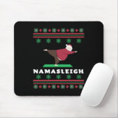 Namasleigh Santa Doing Yoga  マウスパッド (マウス)
