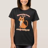 Namastay Home With My Orange Tabby Cat Tシャツ (正面)
