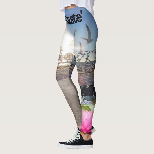 namasteのはすビーチのヨガのレギング レギンス (左)