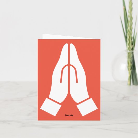 Namaste手を一緒にグリーティングデジタルダウンロード シーズンカード (裏面)