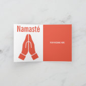Namaste手を一緒にグリーティングデジタルダウンロード シーズンカード (内部)