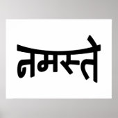 Namaste (नमस्ते) - Devanagari Script ポスター (正面)