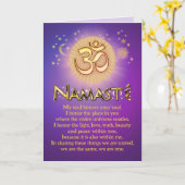 Namasté  カード (黄色い花)