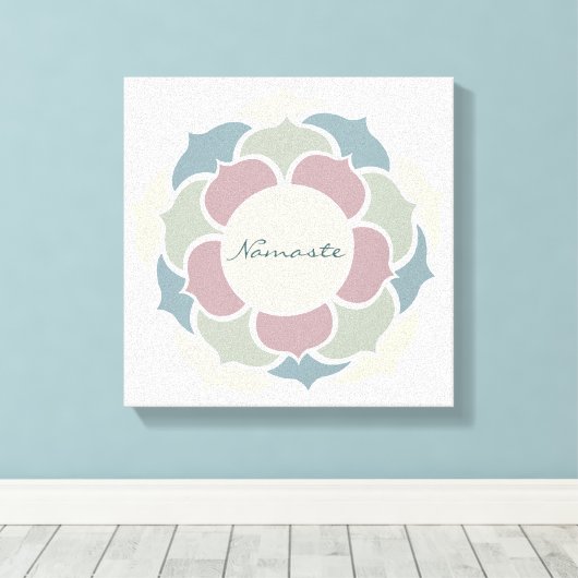 Namaste キャンバスプリント (インサイチュ (ウッドフロア))