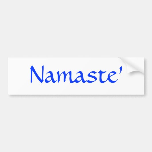 Namaste バンパーステッカー (正面)