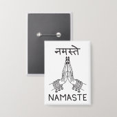 Namaste 缶バッジ (正面/裏面)