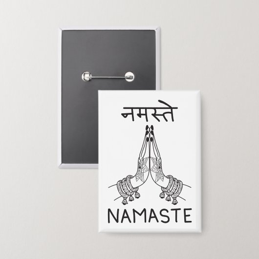 Namaste 缶バッジ (正面/裏面)