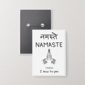 Namaste 缶バッジ (正面/裏面)