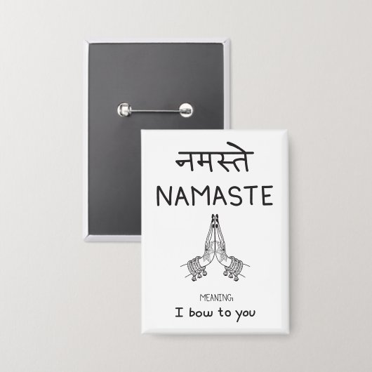 Namaste 缶バッジ (正面/裏面)