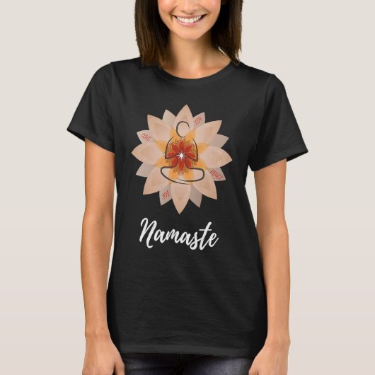 Namaste Apparel For A Yoga Lover Tシャツ (正面)